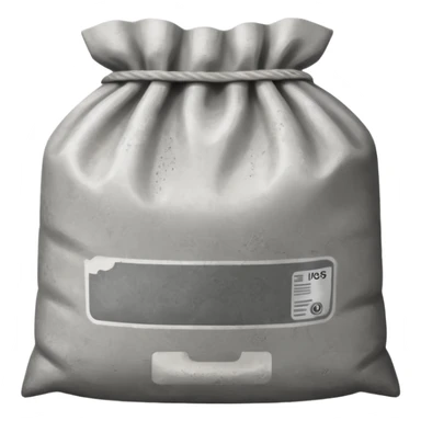 cement powder square bag sticker