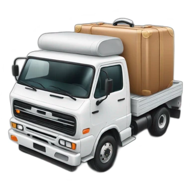 Supreme truck luggage sticker