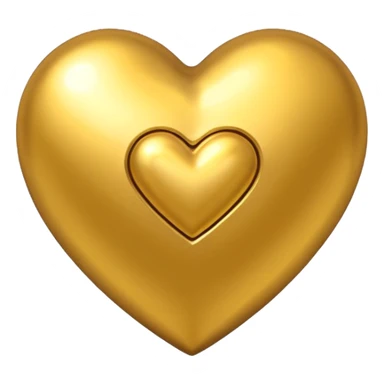 A golden heart with a dollars pattern around it sticker