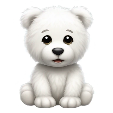 white teddybear sticker