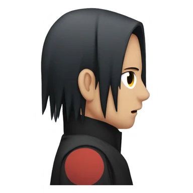 Itachi Uchiha giving a kiss sticker