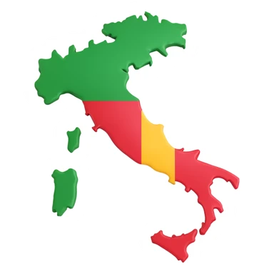 Italian map sticker