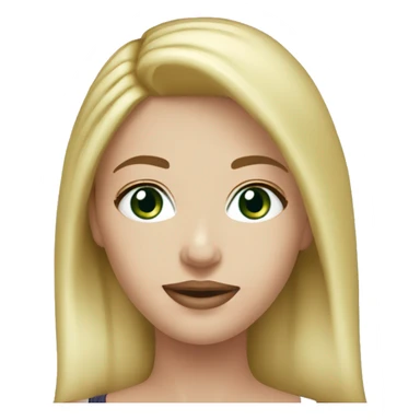 Girl green eyes blonde hair New York Rangers cap sticker