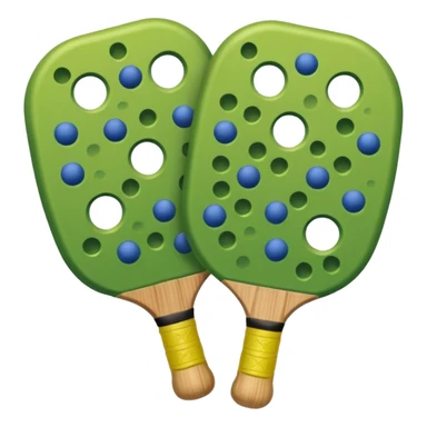 pelota de pickleball Verde sola sticker