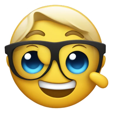 Sunglasses with surprised face hand doing hang loose sticker