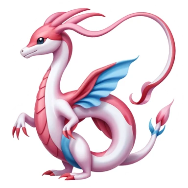 Milotic-Sylveon-Dragonair-Fakémon-hybrid-creature (full body)  sticker