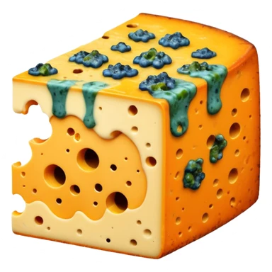 moldy orange cheese  sticker