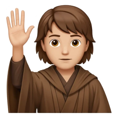 Jedi mind trick where a jedi is waving his hand sticker