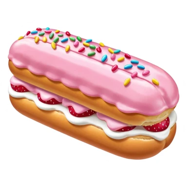 Strawberry frosting éclair























 sticker