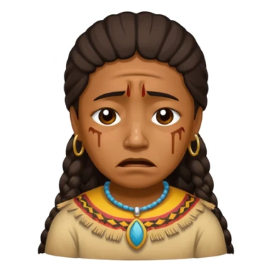 An fsu emoji with an fsu fan crying/depressed so a Seminole sticker