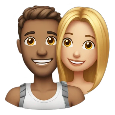 Sourire amoureux sticker