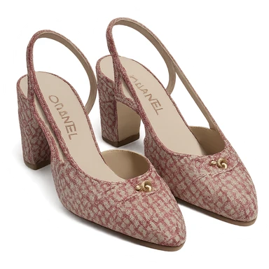
Chanel tweed shoes, remove background sticker