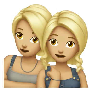 Duo blonde chatin  sticker