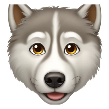 HUSKY cuivre  au yeux marron claire  sticker