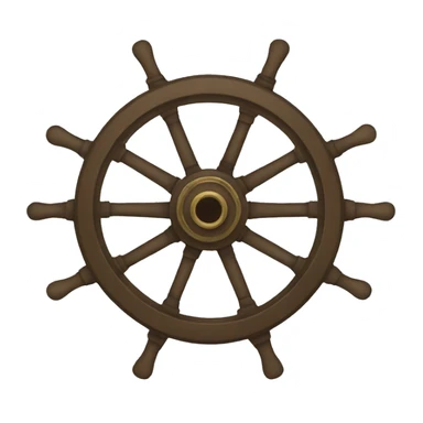 pirate boat wheel sticker