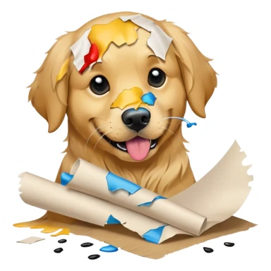 Dog ate homework  sticker