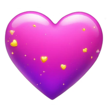 pink-and-purple-heart-with-yellow-sparkles sticker