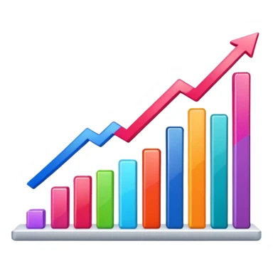 grafico de barras descendente sticker