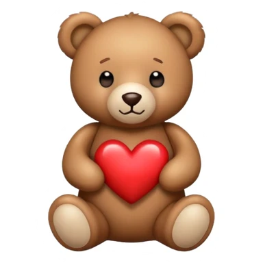 Osito con corazón  sticker