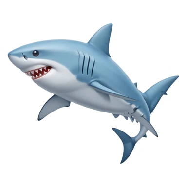 Tiburon con unas patas con unas zapatillas de correr celestes de nike sticker