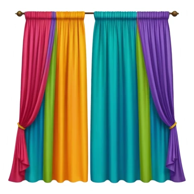 colorful Curtain sticker
