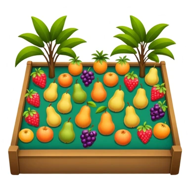 fruit garden bed sticker