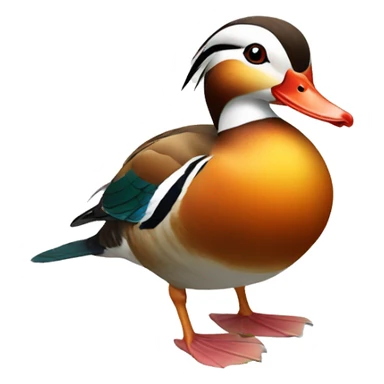mandarin duck sticker