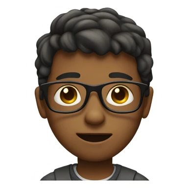 Boy with glasses  sticker