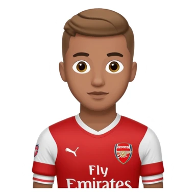 Me in an FC Arsenal Football Kit with 🤙🏼 sticker