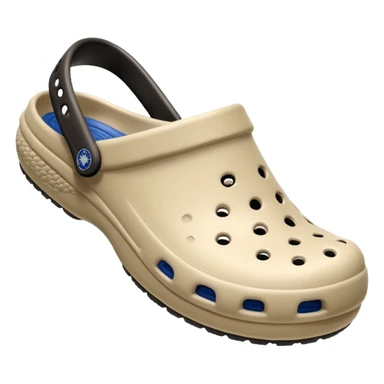 I need emojis of Crocs shoe in White, Black and Beige sticker