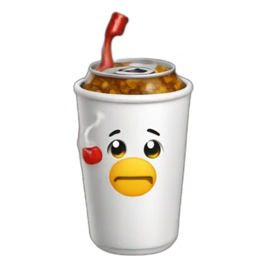 chat qui boit un coca sticker