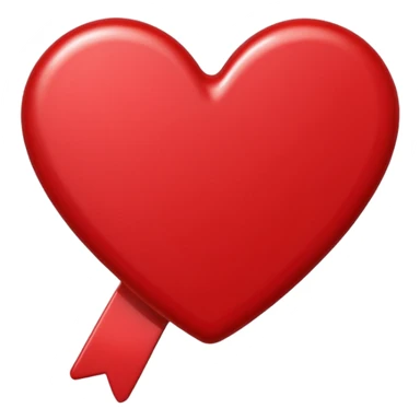 Red colour small hairclip sticker