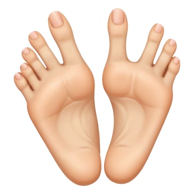 Toes flipping the bird sticker