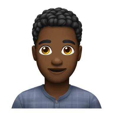 Black gay person sticker