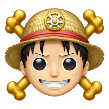 One piece anime logo sticker