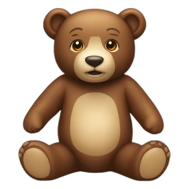 Children’s toy bear sticker