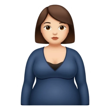 Persona gorda co el simbolo de prohibido  sticker