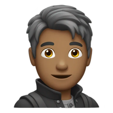 homme chauve avec bsrbe sticker