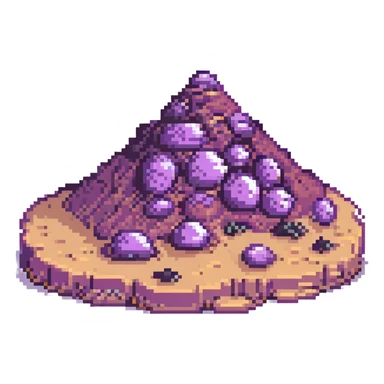 magical pile of purple spice, sci-fi vibe, referencing Dune sticker