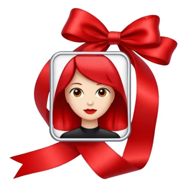 profile card wrapped with a ribbon sticker