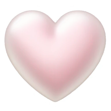 pearl light pink heart sticker