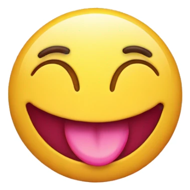 smiley drool face with pink heart eyes.  sticker