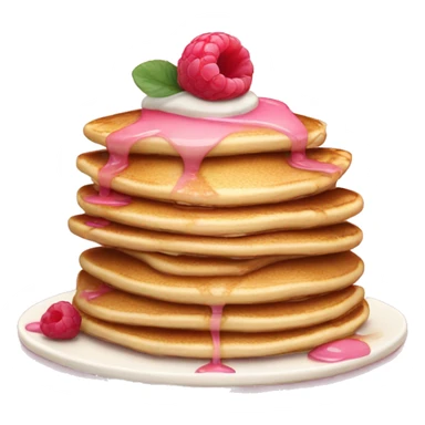 pancakes light pink berry sticker