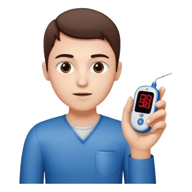 diabetes meter hand test finger blood sticker