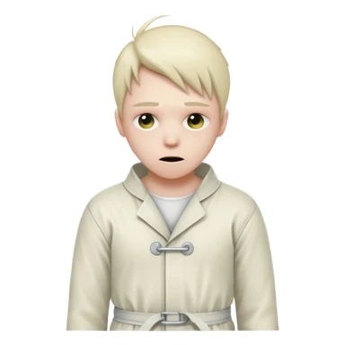 Пациент психиатрической больницы в смирительной рубашке sticker