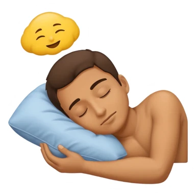 nap time laying down man with z emoji sticker