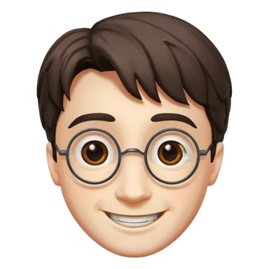harry potter happy face sticker
