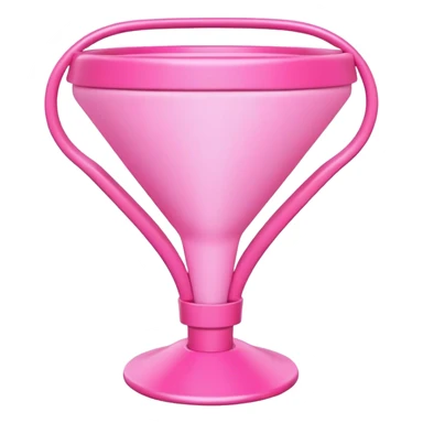 pink 3d ai search funnel sticker