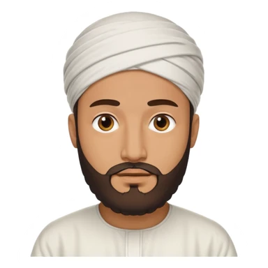 a muslim man sticker