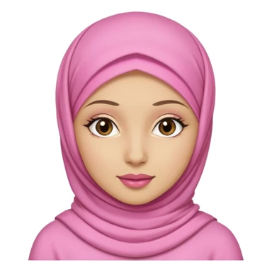 hijabi muslim girl with pink and coquette outfit sticker
